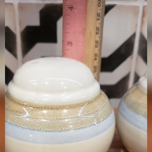 Noritake Painted Desert Salt Pepper Shakers Japan Stoneware - Picture 6 of 6